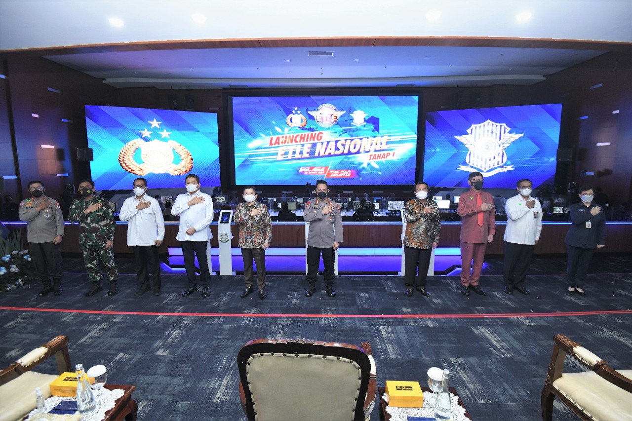  Kapolri Resmi Launching E-TLE Nasional Tahap 1, 12 Polda Terapkan Tilang Elektronik