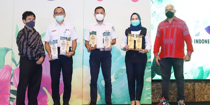  KAI Raih 8 Penghargaan di Ajang Indonesia Green Awards 2021