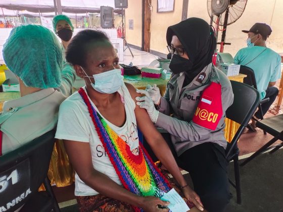  Sukseskan PON XX Dengan Vaksin, Polda Papua Gelar Gebyar Vaksinasi Presisi