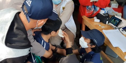  Polisi Jemput Bola, Vaksinasi Anak Berkebutuhan Khusus di Kabupaten Bogor