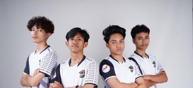 NKINS ESPORT - Foto Squad Nkins yang berlaga di ajang PUBG Mobile Pro League (PMPL) Indonesia 2023, Minggu (19/02/2023).