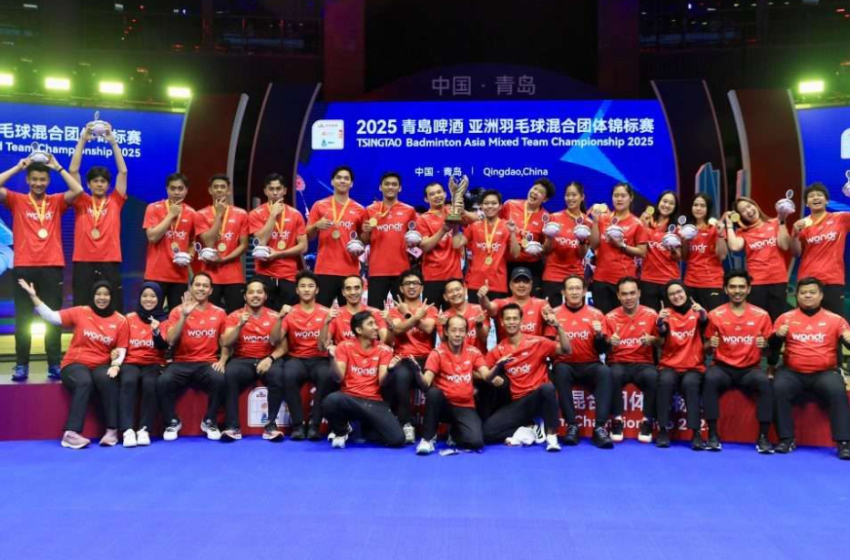  Indonesia Perdana Kantongi Gelar Juara di Badminton Asia Mixed Championship