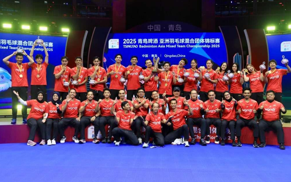 Indonesia Perdana Kantongi Gelar Juara di Badminton Asia Mixed Championship